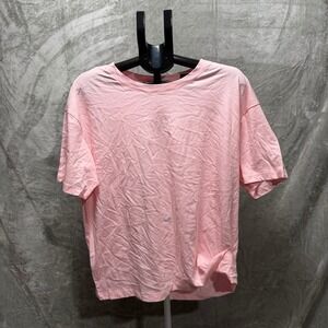 Victoria Secret Large Short Sleeve Crew Neck TShirt Light Pink Oversized Casual